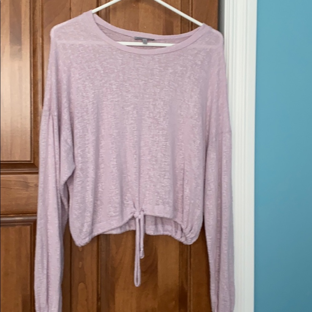Long-Sleeved Pink Tee